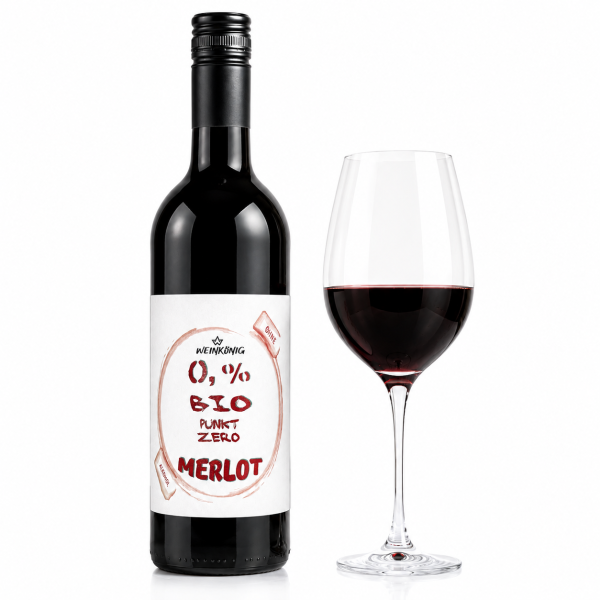 Alkoholfreier BIO Wein Merlot Weinkönig